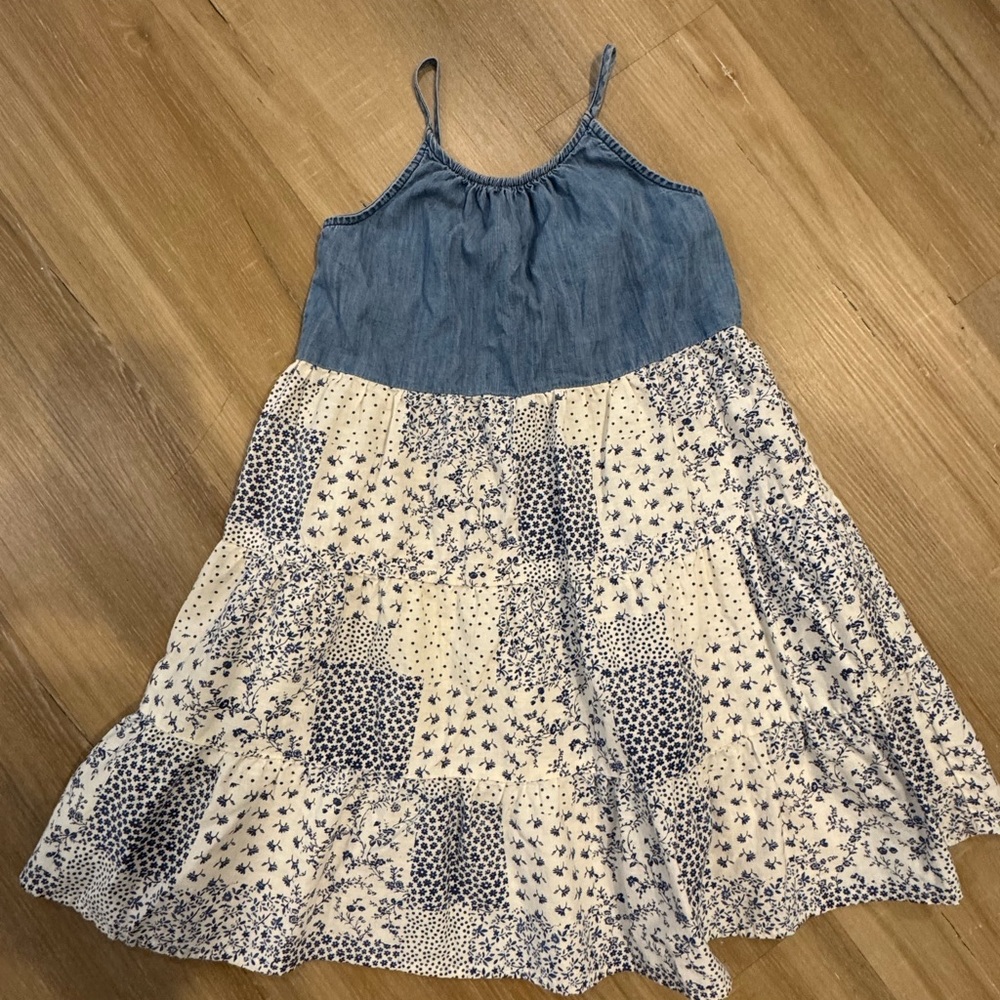 Blue and White Kids Dress